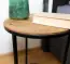 Table d'appoint Mesco avec plateau de table unique en chêne sauvage noble