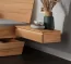 Console de nuit Moderna en bois de hêtre massif avec tiroir