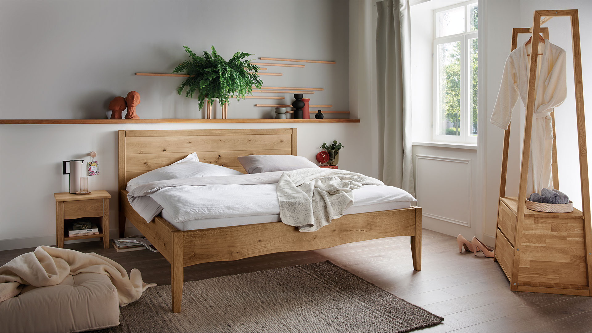 kwaliteit Pekkadillo belediging Massief houten bed "Grivola" | allnatura België