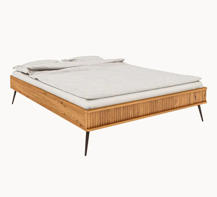 Massief houten bed Ondas 